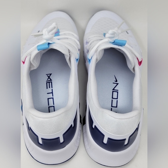 Nike Free Metcon 5 White Aquarius Deep Royal Blue DV3950-103 Women's Size 15 New - Picture 9 of 9